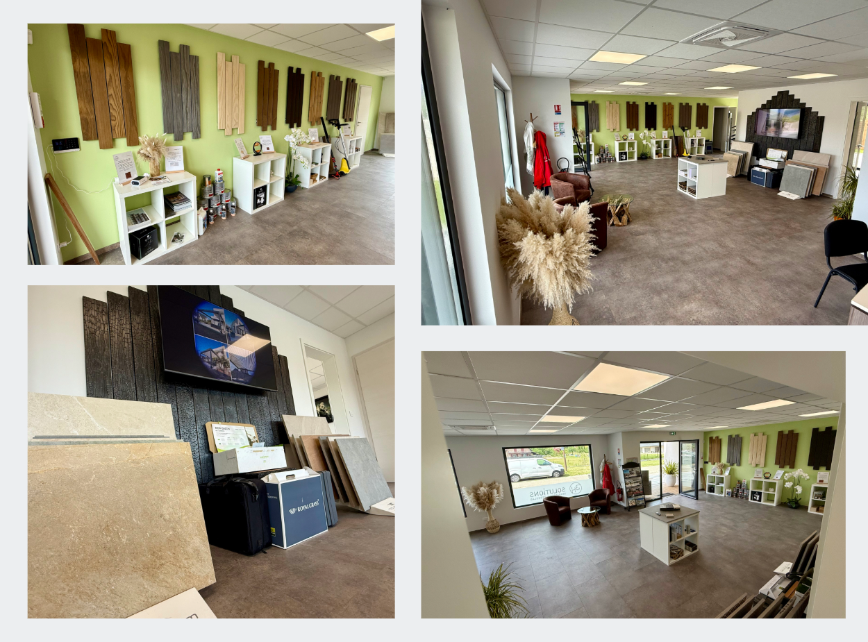 exposition des matériaux chez Bh solutions